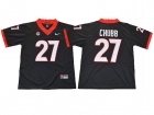 2017 Georgia Bulldogs #27 Nick Chubb Black College Football Jersey