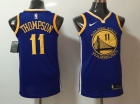 Nike Golden State Warriors #11 Klay Thompson Blue Swingman Jersey