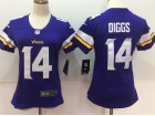 Women Minnesota Vikings #14 Stefon Diggs Purple Vapor Untouchable Limited Football Jersey