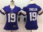 Women Minnesota Vikings #19 Adam Thielen Purple Vapor Untouchable Limited Jersey