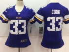 Women Minnesota Vikings #33 Dalvin Cook Purple Vapor Untouchable Limited Jersey