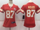 Women Kansas City Chiefs #87 Travis Kelce Red Vapor Untouchable Limited Football Jersey