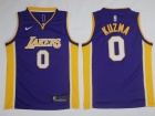 Nike Los Angeles Lakers #0 Kyle Kuzma Purple Swingman Basketball Jersey