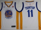 Nike Golden State Warriors #11 Klay Thompson White Swingman Jersey