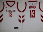 Nike Houston Rockets #13 James Harden White Swingman Basketball Jersey