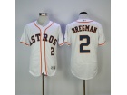 Houston Astros #2 Alex Bregman White  Flexbase Jerseys