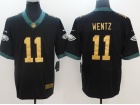 Philadelphia Eagles #11 Carson Wentz Black Men's Vapor Untouchable Limited Jersey