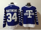 2017 New Toronto Maple Leafs #34 Auston Matthews Blue Throwback Jersey