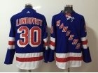 2017 Adidas New York Rangers #30 Henrik Lundqvis Blue Hockey Jersey