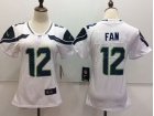 Seattle Seahawks #12 Fan White Womens Vapor Untouchable Limited Football Jersey