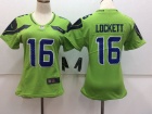 Seattle Seahawks#16 Tyler Lockett Green Womens Vapor Untouchable Limited Football Jersey