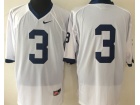 Penn State Nittany Lions #3 White NCAA Jerseys