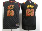 Nike Cleveland Cavaliers #23 LeBron James Black Youth Baskeball Jerseys