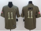 Atlanta Falcons #11 Julio Jones Olive Camo Salute To Service Limited Jersey