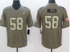 Denver Broncos #58 Von Miller Olive Camo Salute To Service Limited Jersey