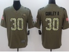 St.Louis Rams #30 Todd Gurley Olive Camo Salute To Service Limited Jersey