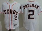 Houston Astros #2 Alex Bregman White With Number Flexbase Jerseys