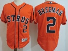 Houston Astros #2 Alex Bregman Orange With Number Flexbase Jerseys