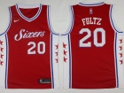 Nike Philadelphia 76ers #20 Markelle Fultz Red SwingmanJersey