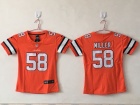 Denver Broncos #58 Von Miller Orange Color Rush Women Limited Jersey