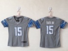 Detroit Lions #15 Golden Tate III Grey Women Vapor Untouchable Limited Football Jersey