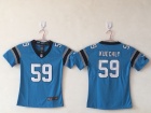 Women Carolina Panthers #59 Luke Kuechly Blue Vapor Untouchable Limited Jersey