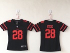 Women San Francisco 49ers #28 Carlos Hyde Black Vapor Untouchable Limited Jersey