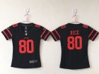 San Francisco 49ers #80 Jerry Rice Black Men's Vapor Untouchable Limited Jersey