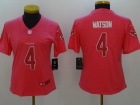 Houston Texans #4 Deshaun Waston Pink Limited Rush Fashion Jersey