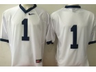 Penn State Nittany Lions #1 Fan White NCAA Jerseys