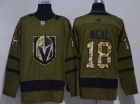 Adidas Vegas Golden Knights #18 James Neal 2017 Green Salute To Service Hockey Jersey