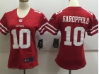 San Francisco 49ers #10 Jimmy Garoppolo Red Women Vapor Untouchable Limited Jersey