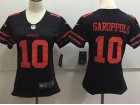 San Francisco 49ers #10 Jimmy Garoppolo Black Women Vapor Untouchable Limited Jersey