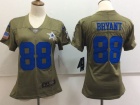 Women Dallas Cowboys #88 Dez Brayant Olive Salute To Service Limited Jersey