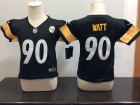 Nike Pittsburgh Steelers #90 T.J. Watt Black Toddler Jersey