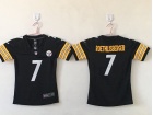 Women Pittsburgh Steelers #7 Ben Roethlisberger White Vapor Untouchable Limited Jersey