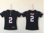 Women Atlanta Falcons #2 Matt Ryan Black Vapor Untouchable Limited Jersey