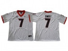 Georgia Bulldogs #7 D'Andre Swift White New Style College Football Limited Jerseys