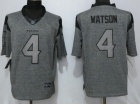 Houston Texans #4 Deshaun Waston Gray Gridiron Limited Football Jersey