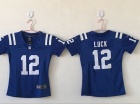 Women Indianapolis Colts #12 Andrew Luck Blue Vapor Untouchable Limited Jersey