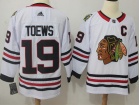 2017 Adidas Chicago Blackhawks #19 Jonathan Toews White Hockey Jersey