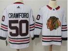 2017 Adidas Chicago Blackhawks #50 Corey Crawford White Hockey Jersey