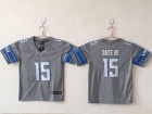 Youth Detroit Lions #15 Golden Tate III Grey Vapor Untouchable Limited Jersey