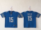 Youth Detroit Lions #15 Golden Tate III Blue Vapor Untouchable Limited Jersey