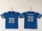 Youth Detroit Lions #20 B.Sanders Blue Vapor Untouchable Limited Jersey