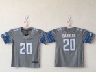 Youth Detroit Lions #20 B.Sanders Gray Vapor Untouchable Limited Jersey