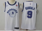 Nike Golden State Warriors #9 Andre Iguodala White Throwback Swingman Jersey