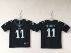 Philadelphia Eagles #11 Carson Wentz Black Youth Vapor Untouchable Limited Jersey