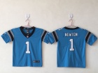 Carolina Panthers #1 Cam Newton Blue Youth Vapor Untouchable Limited Jersey