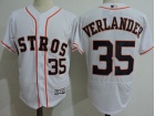 Houston Astros #35 Justin Verlander White Flexbase Jerseys